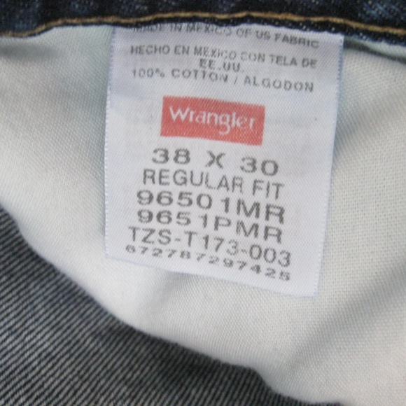 Wrangler regular fit denim blue jeans - Picture 4 of 4